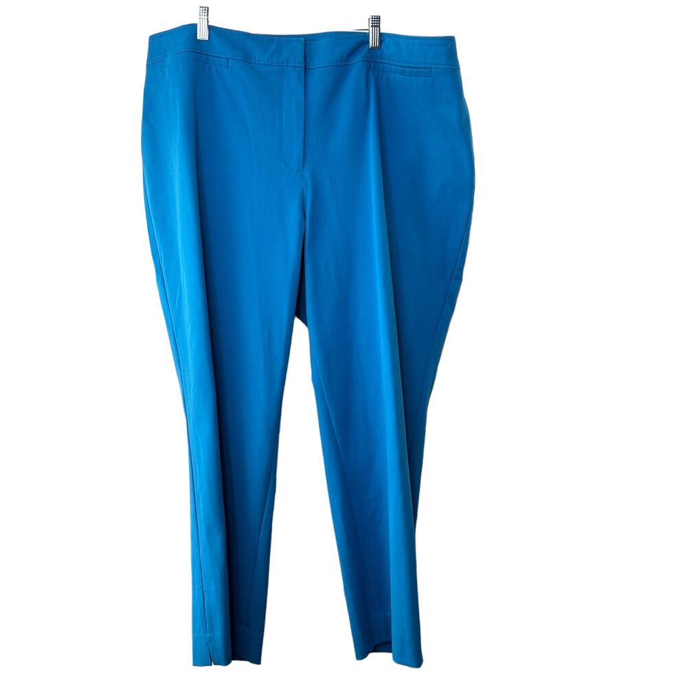 Talbots Bright Blue Hampshire Dress Pants, 24w